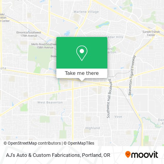 AJ's Auto & Custom Fabrications map