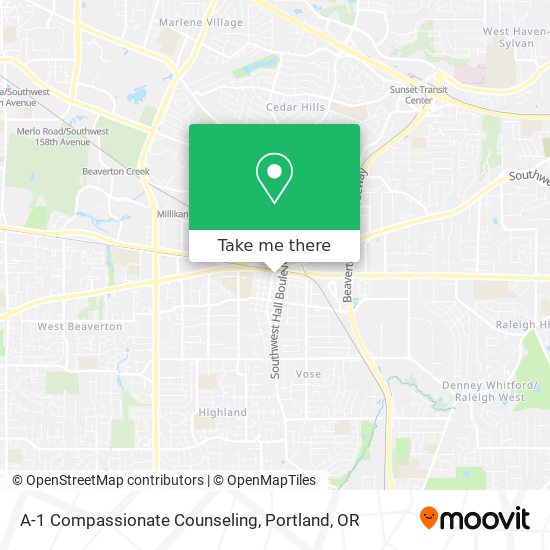 A-1 Compassionate Counseling map