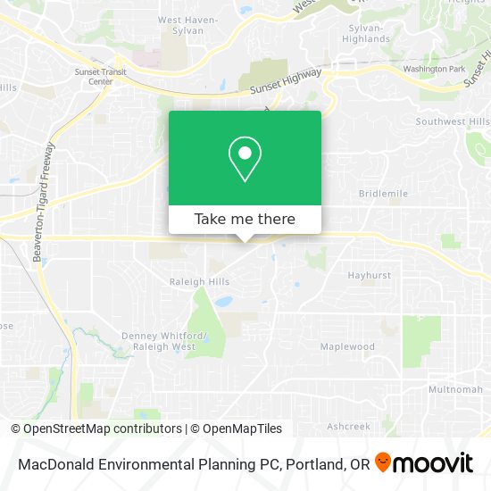 Mapa de MacDonald Environmental Planning PC