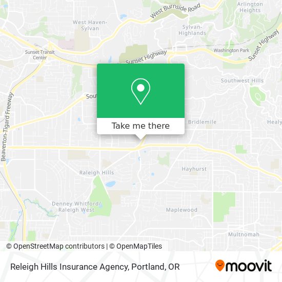 Releigh Hills Insurance Agency map