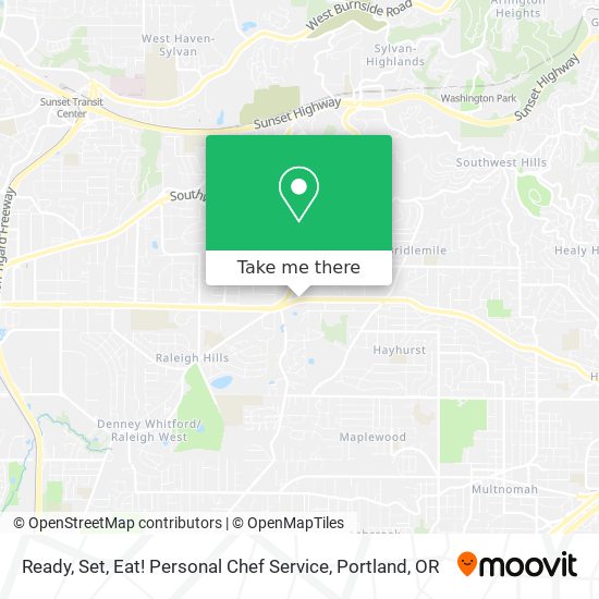 Mapa de Ready, Set, Eat! Personal Chef Service