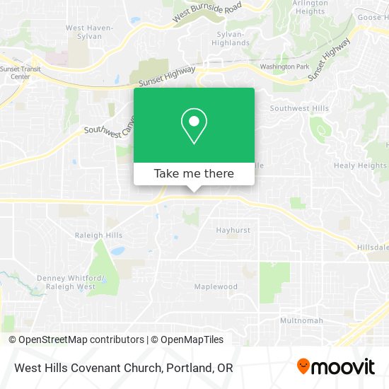 Mapa de West Hills Covenant Church