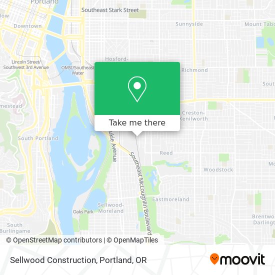 Mapa de Sellwood Construction