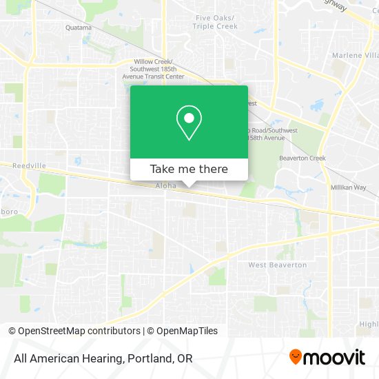 All American Hearing map