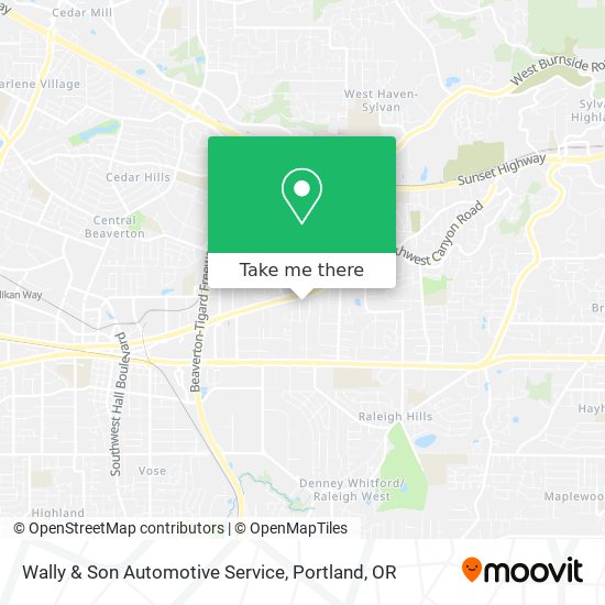 Wally & Son Automotive Service map