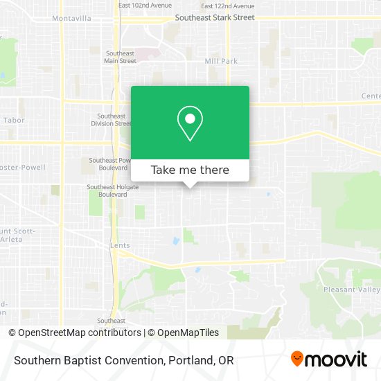 Mapa de Southern Baptist Convention