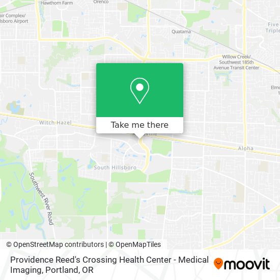 Providence Reed's Crossing Health Center - Medical Imaging map