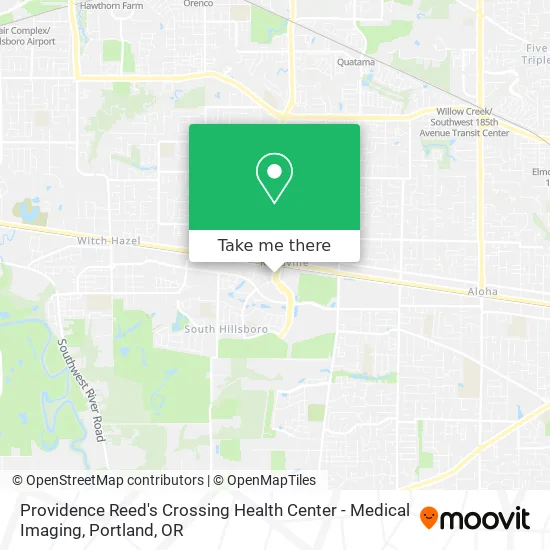 Providence Reed's Crossing Health Center - Medical Imaging map