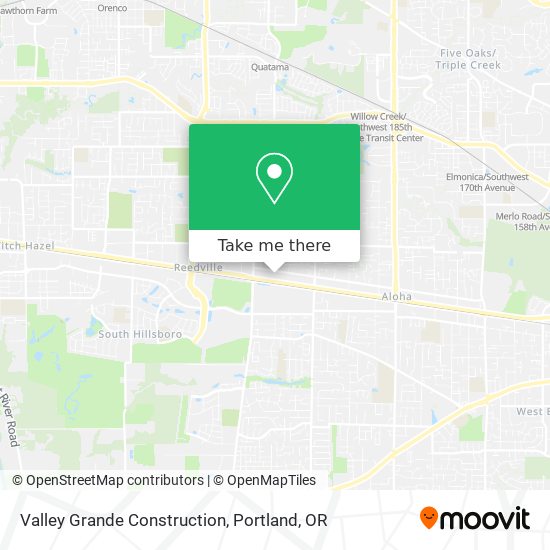 Valley Grande Construction map