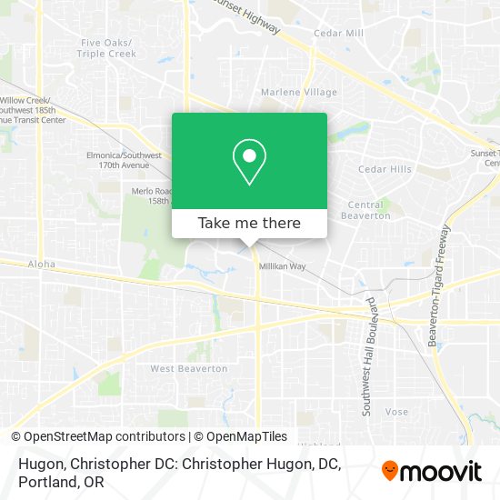 Hugon, Christopher DC: Christopher Hugon, DC map