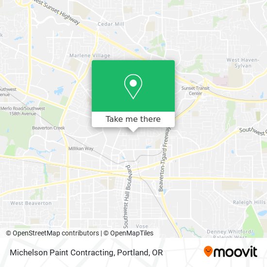 Michelson Paint Contracting map