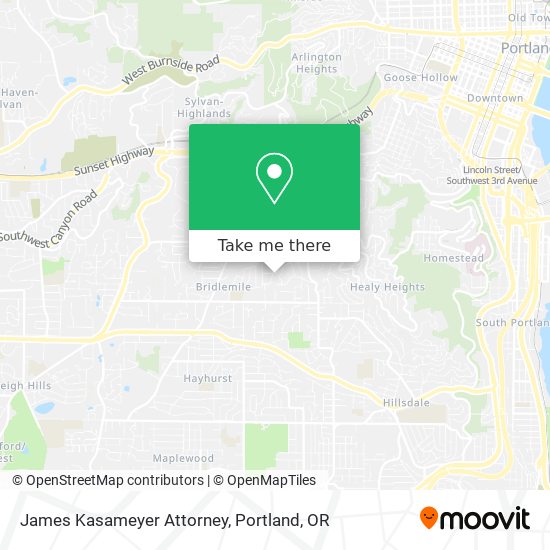 James Kasameyer Attorney map