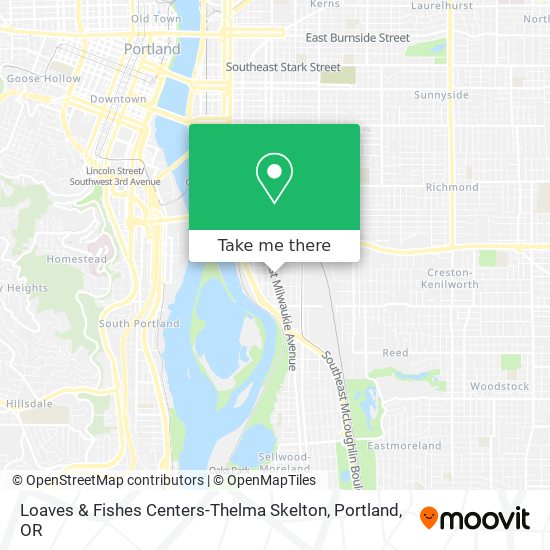 Mapa de Loaves & Fishes Centers-Thelma Skelton