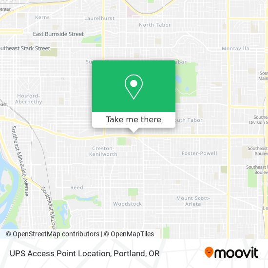 UPS Access Point Location map