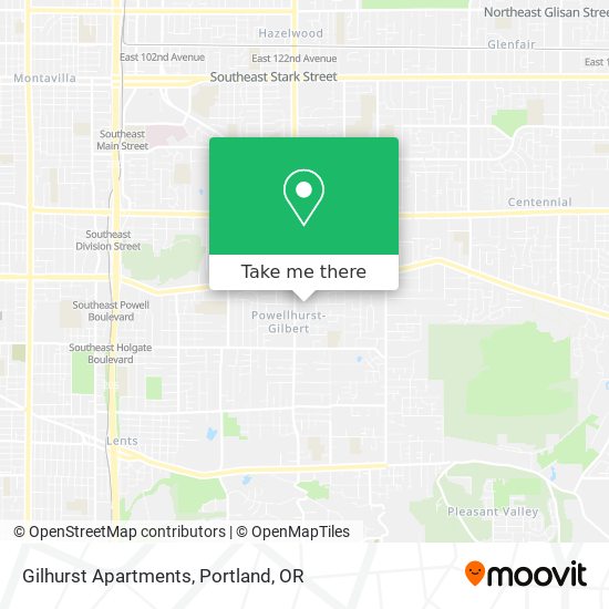 Mapa de Gilhurst Apartments