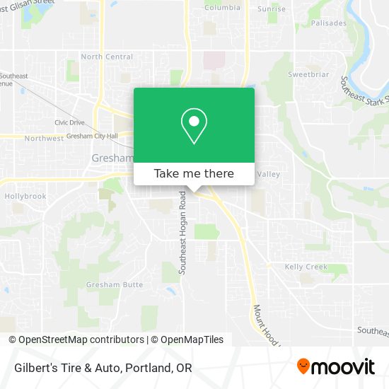 Gilbert's Tire & Auto map