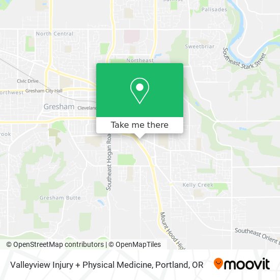 Valleyview Injury + Physical Medicine map