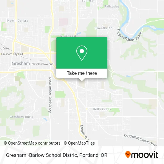 Mapa de Gresham -Barlow School Distric
