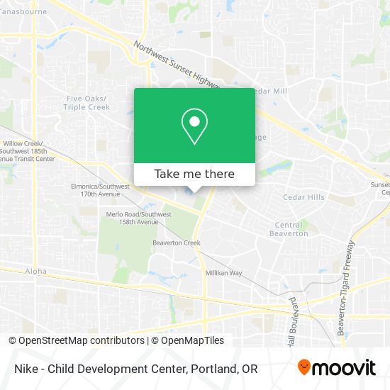 Nike - Child Development Center map