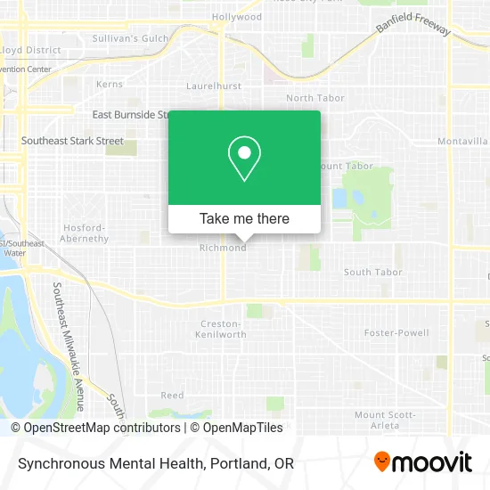 Synchronous Mental Health map