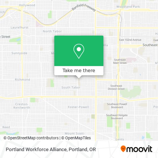 Portland Workforce Alliance map