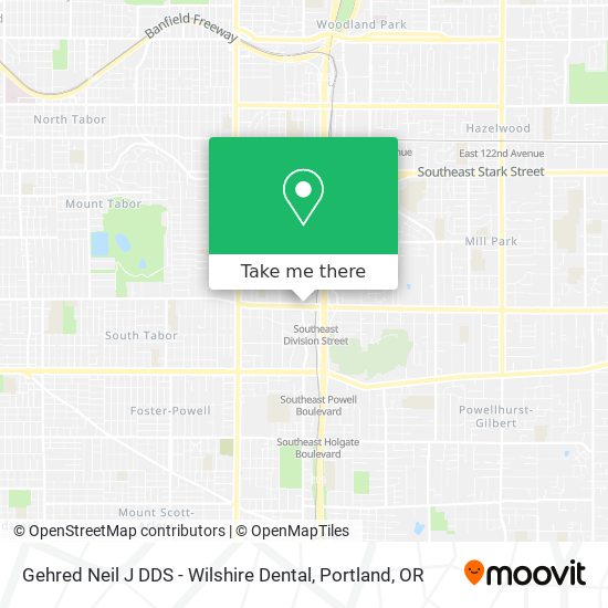 Mapa de Gehred Neil J DDS - Wilshire Dental