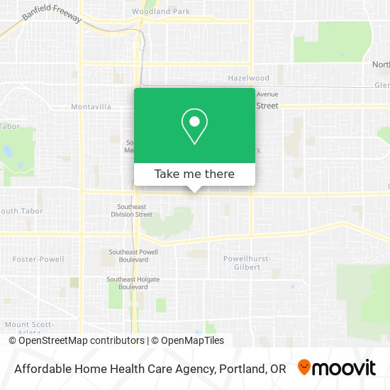 Affordable Home Health Care Agency map