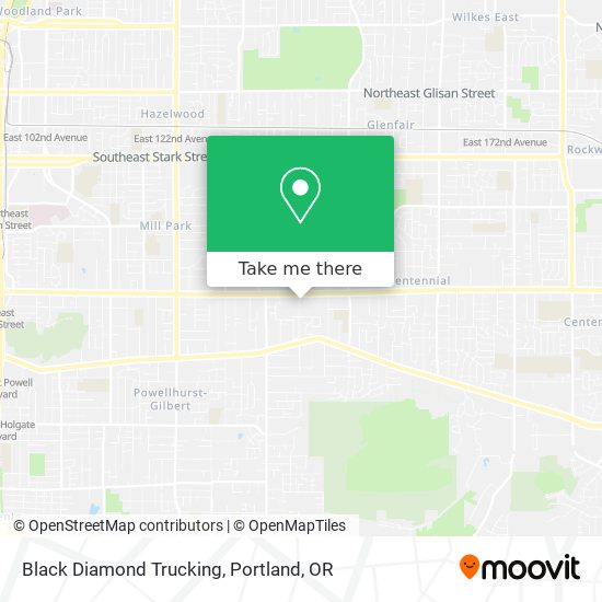 Mapa de Black Diamond Trucking