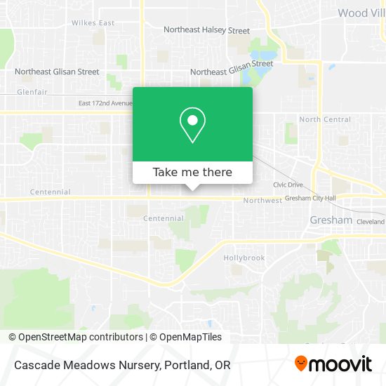 Mapa de Cascade Meadows Nursery