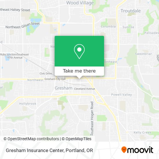 Gresham Insurance Center map