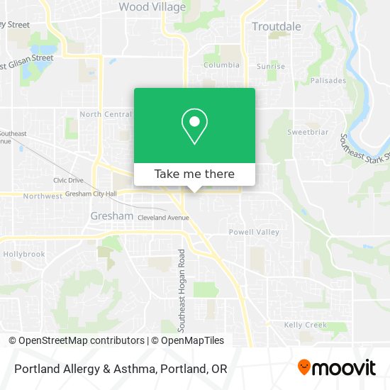 Mapa de Portland Allergy & Asthma