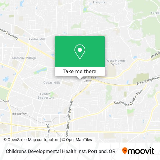 Children's Developmental Health Inst map