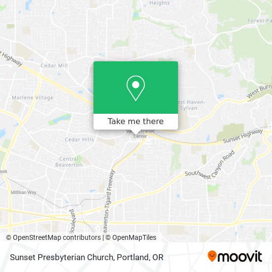 Sunset Presbyterian Church map