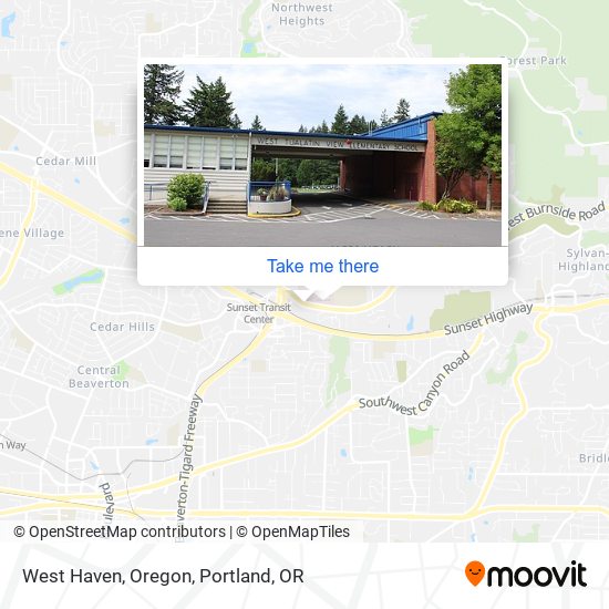 West Haven, Oregon map