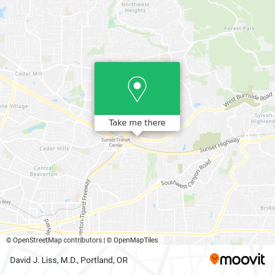 Mapa de David J. Liss, M.D.