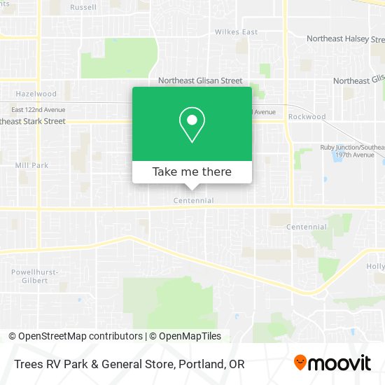 Trees RV Park & General Store map