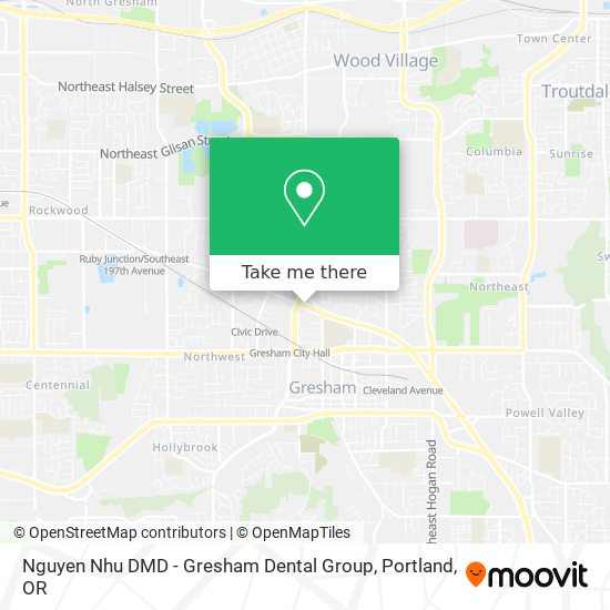 Mapa de Nguyen Nhu DMD - Gresham Dental Group