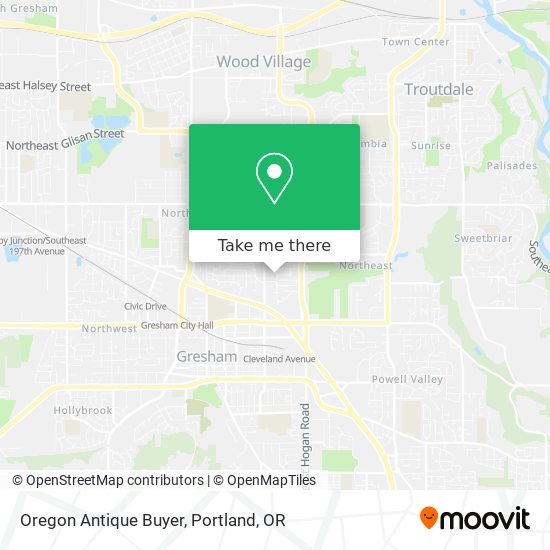 Oregon Antique Buyer map