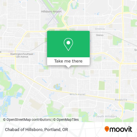 Chabad of Hillsboro map