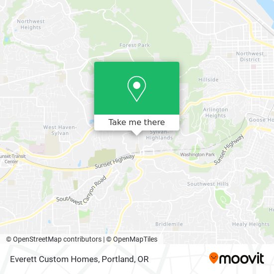 Everett Custom Homes map