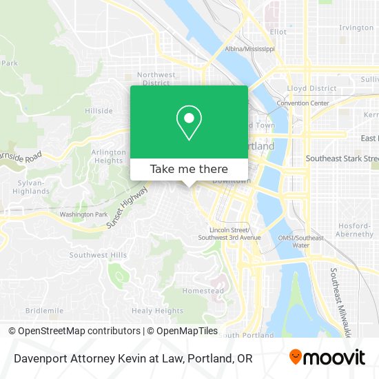 Davenport Attorney Kevin at Law map