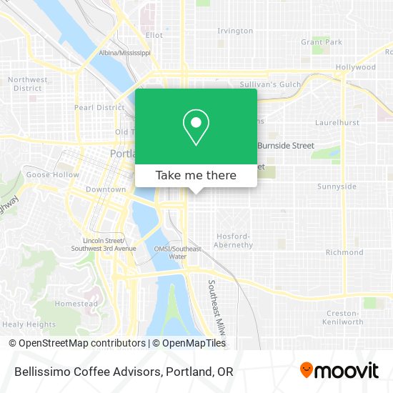 Bellissimo Coffee Advisors map