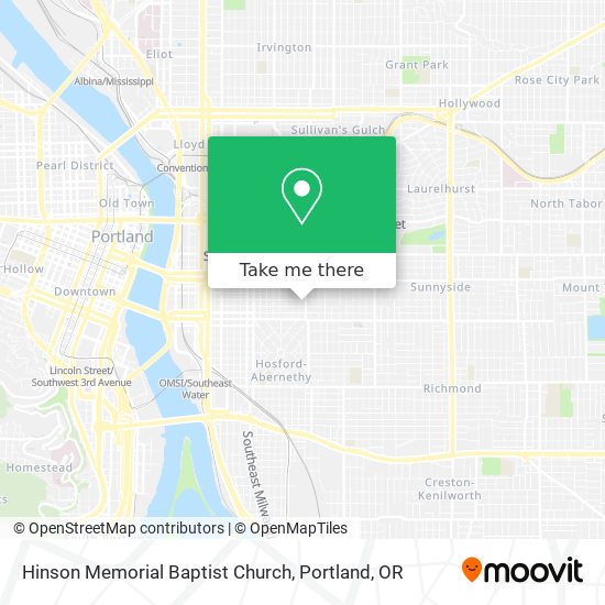 Hinson Memorial Baptist Church map