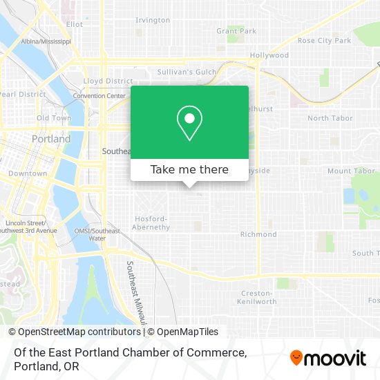 Mapa de Of the East Portland Chamber of Commerce