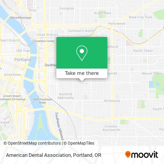 American Dental Association map