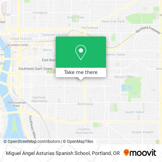 Miguel Angel Asturias Spanish School map