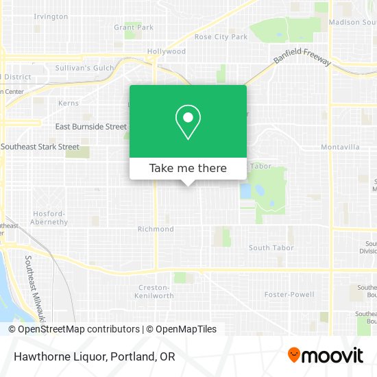 Mapa de Hawthorne Liquor