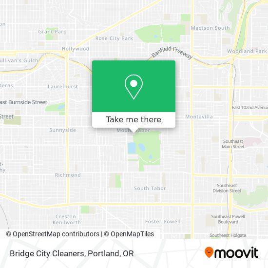 Bridge City Cleaners map