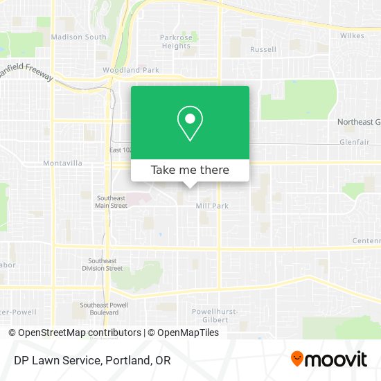 Mapa de DP Lawn Service