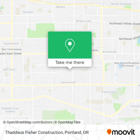 Mapa de Thaddeus Fisher Construction